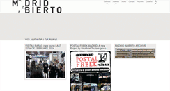 Desktop Screenshot of madridabierto.com